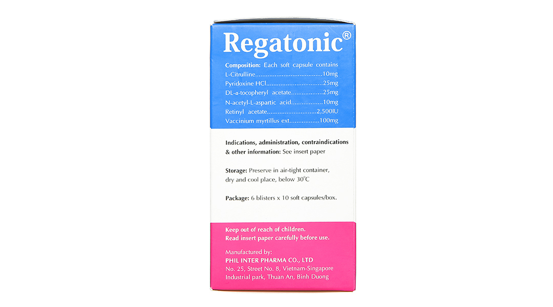 Regatonic cải thiện thị lực, hỗ trợ trị bệnh lý về mắt