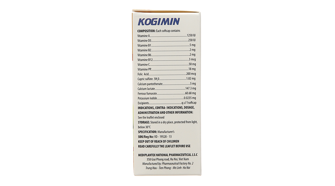 Kogimin bổ sung vitamin và khoáng chất