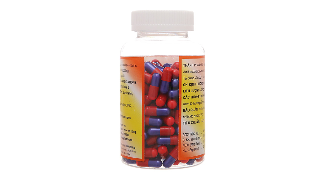 Vitamin C Enlie 500mg trị thiếu vitamin C