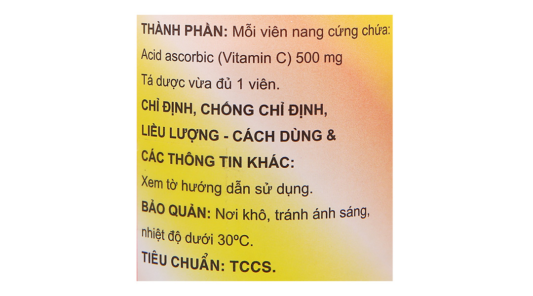 Vitamin C Enlie 500mg trị thiếu vitamin C