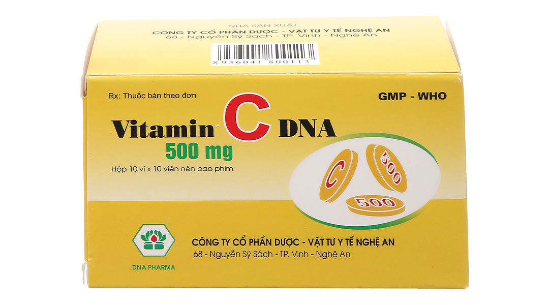 Vitamin C DNA Mekophar 500mg trị thiếu vitamin C