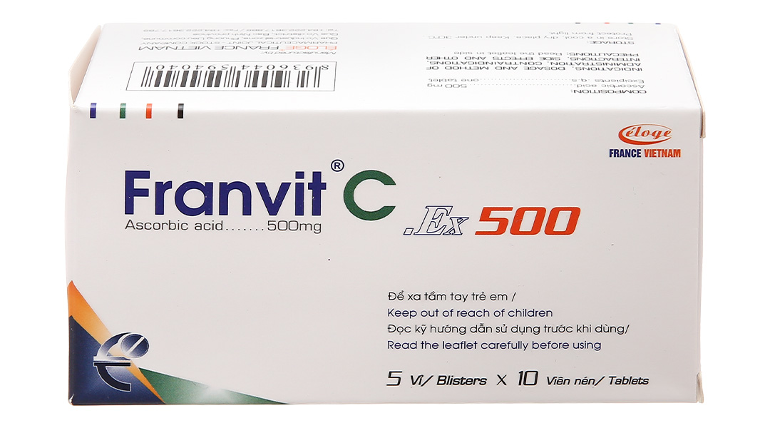 Franvit C.Ex 500 bổ sung vitamin C, tăng đề kháng