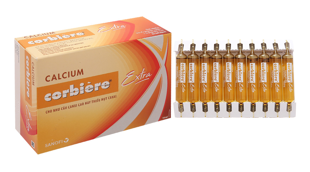 Dung dịch uống Calcium Corbière Extra trị loãng xương, còi xương