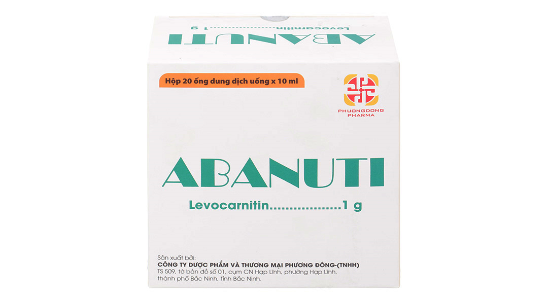 Dung dịch uống Abanuti 1g/10ml trị thiếu Carnitine