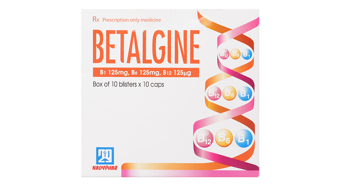 Betalgine trị thiếu vitamin B1, B6, B12
