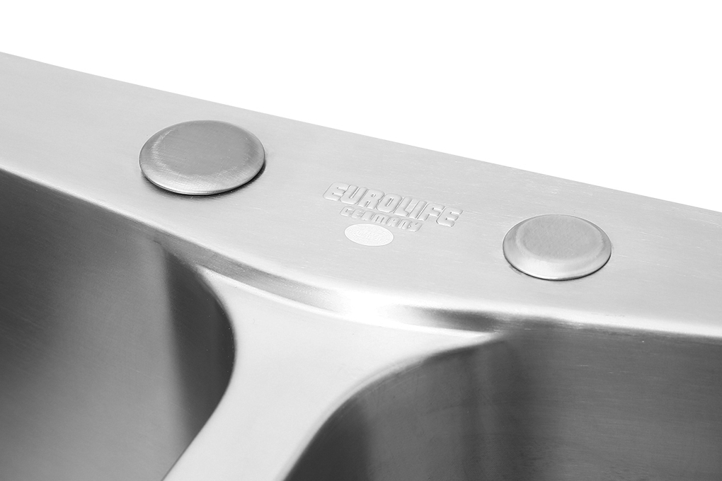 Chậu rửa chén 2 ngăn inox Eurolife EL-C8245 Màu Inox