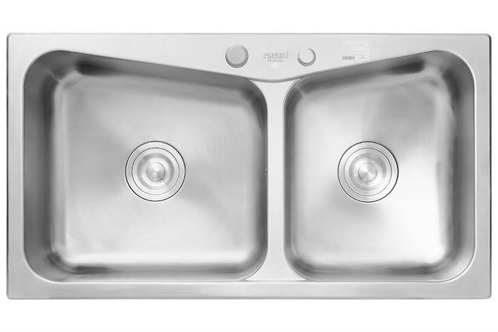 Chậu rửa chén 2 ngăn inox Eurolife EL-C8245 Màu Inox