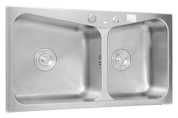 Chậu rửa chén 2 ngăn inox Eurolife EL-C8245 Màu Inox