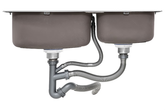 Chậu rửa chén 2 ngăn inox Eurolife EL-C8245 Màu Inox