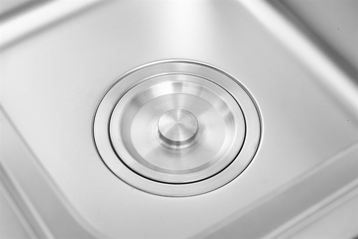 Chậu rửa chén 2 ngăn 1 hố rác inox Eurolife EL-C9245 Màu Inox