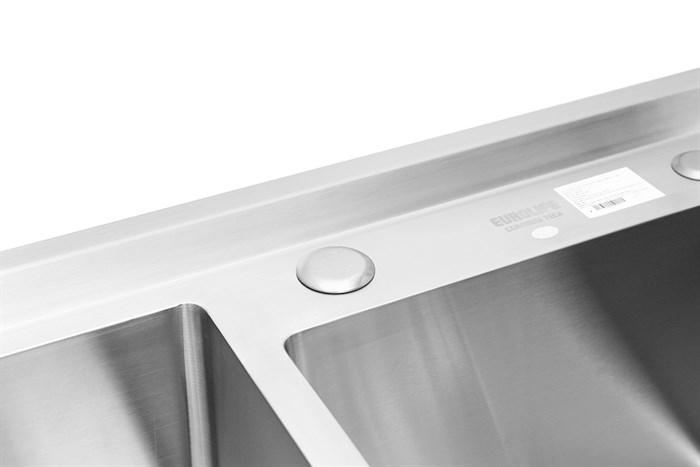 Chậu rửa chén 2 ngăn inox Eurolife EL-HM8246 Màu Inox