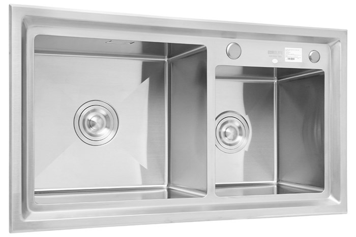 Chậu rửa chén 2 ngăn inox Eurolife EL-HM8246 Màu Inox