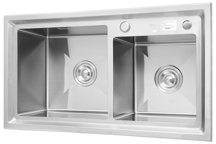Chậu rửa chén 2 ngăn inox Eurolife EL-HM8246 Màu Inox