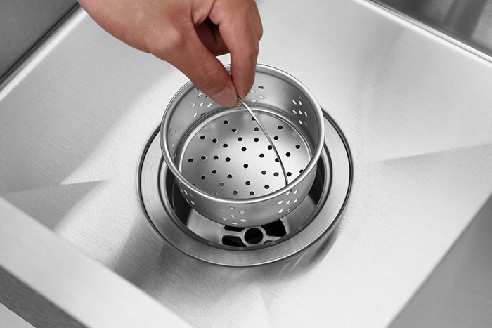 Chậu rửa chén 2 ngăn inox Eurolife EL-HM8245 Màu Inox