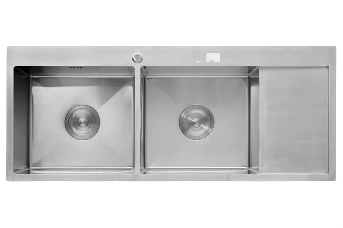 Chậu rửa chén 2 ngăn 1 cánh inox Eurolife EL-HM12050 Màu Inox