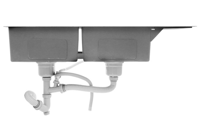 Chậu rửa chén 2 ngăn 1 cánh inox Eurolife EL-HM12050 Màu Inox