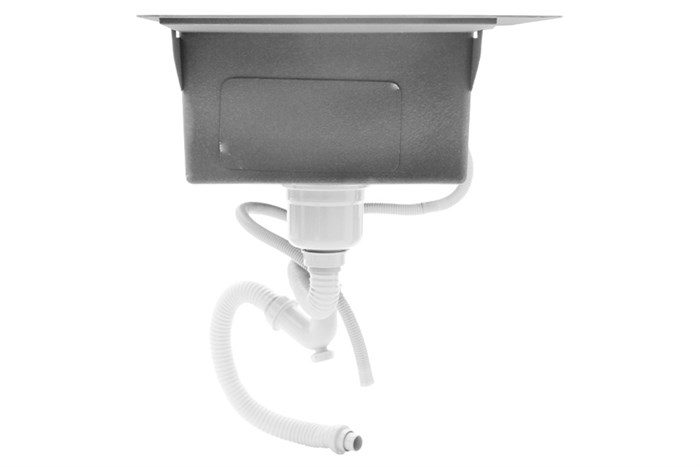 Chậu rửa chén 2 ngăn 1 cánh inox Eurolife EL-HM12050 Màu Inox