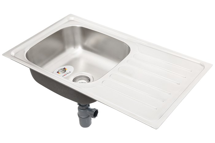 Chậu rửa chén 1 ngăn 1 cánh inox Hafele HS19-SSD1R60 (567.23.093) Màu Inox