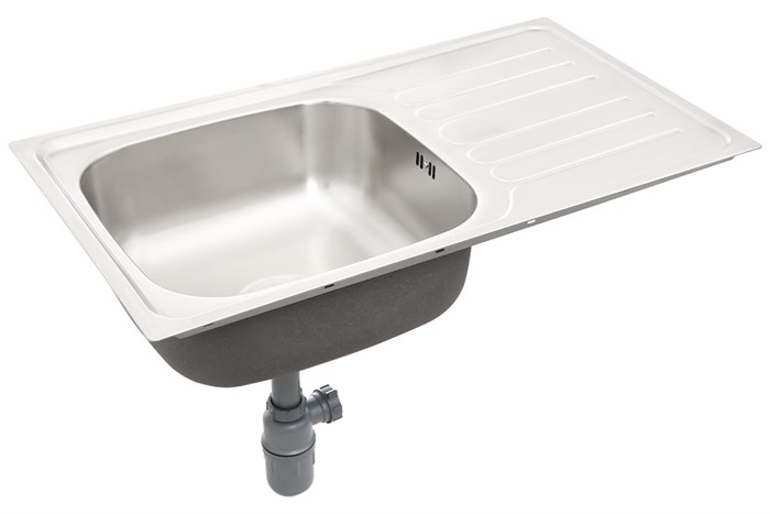 Chậu rửa chén 1 ngăn 1 cánh inox Hafele HS19-SSD1R60 (567.23.093) Màu Inox