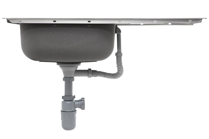 Chậu rửa chén 1 ngăn 1 cánh inox Hafele HS19-SSD1R60 (567.23.093) Màu Inox