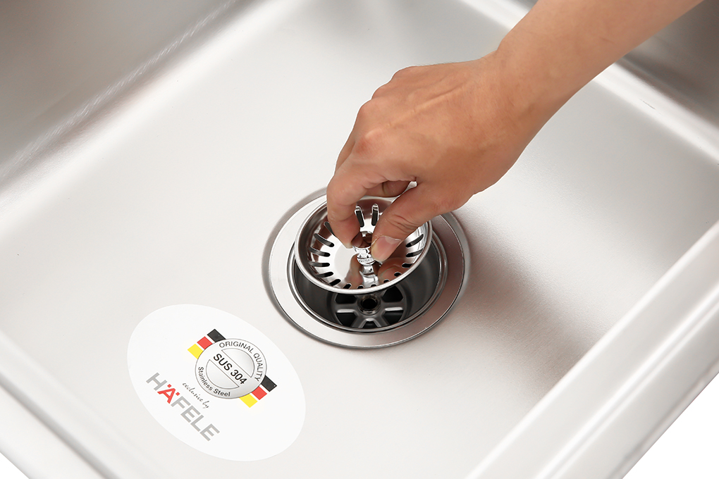 Chậu rửa chén 1 ngăn 1 cánh inox Hafele HS20-SSN1S60 (567.20.266) Màu Inox