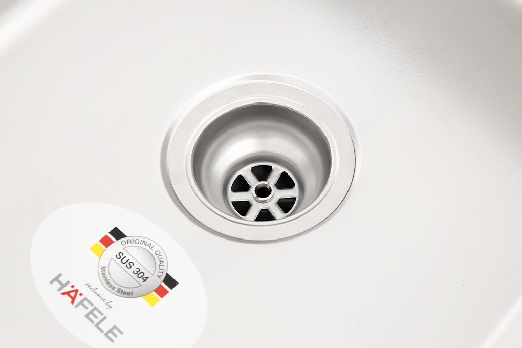 Chậu rửa chén 1 ngăn 1 cánh inox Hafele HS20-SSN1S60 (567.20.266) Màu Inox