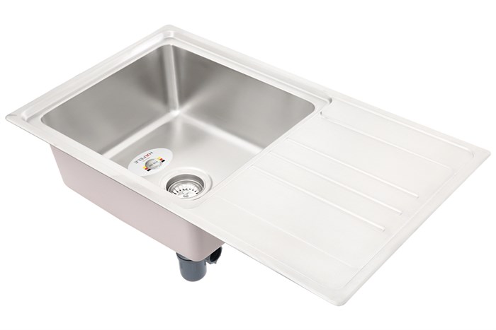 Chậu rửa chén 1 ngăn 1 cánh inox Hafele HS20-SSN1S60 (567.20.266) Màu Inox