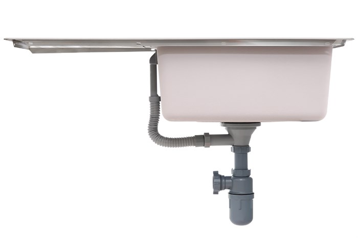 Chậu rửa chén 1 ngăn 1 cánh inox Hafele HS20-SSN1S60 (567.20.266) Màu Inox