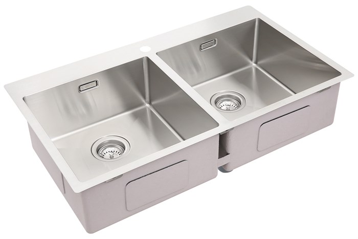 Chậu rửa chén 2 ngăn inox Hafele HS20-SSN2S90 (567.20.537) Màu Inox