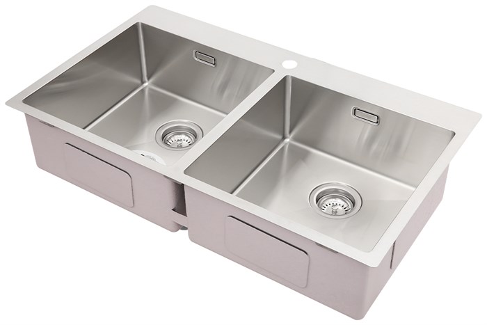 Chậu rửa chén 2 ngăn inox Hafele HS20-SSN2S90 (567.20.537) Màu Inox