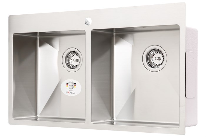 Chậu rửa chén 2 ngăn inox Hafele HS20-SSN2S90 (567.20.537) Màu Inox
