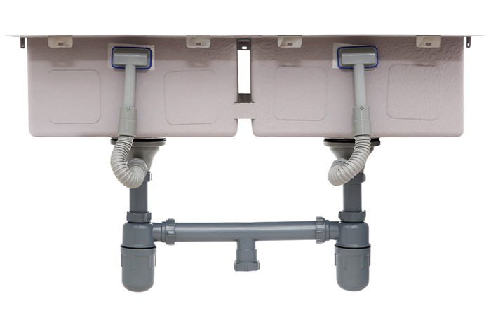 Chậu rửa chén 2 ngăn inox Hafele HS20-SSN2S90 (567.20.537) Màu Inox