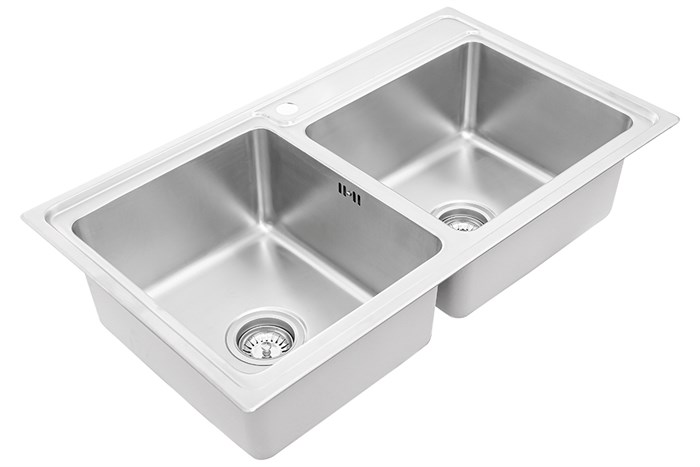 Chậu rửa chén 2 ngăn inox Hafele HS20-SSN2S90L (567.20.546) Màu Inox