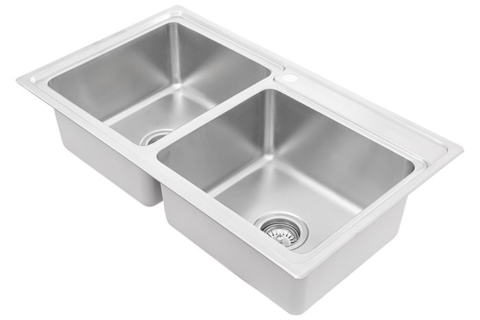 Chậu rửa chén 2 ngăn inox Hafele HS20-SSN2S90L (567.20.546) Màu Inox