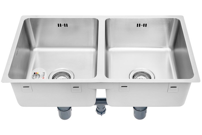 Chậu rửa chén 2 ngăn inox Hafele HS19-SSN2S90S (567.23.020) Màu Inox