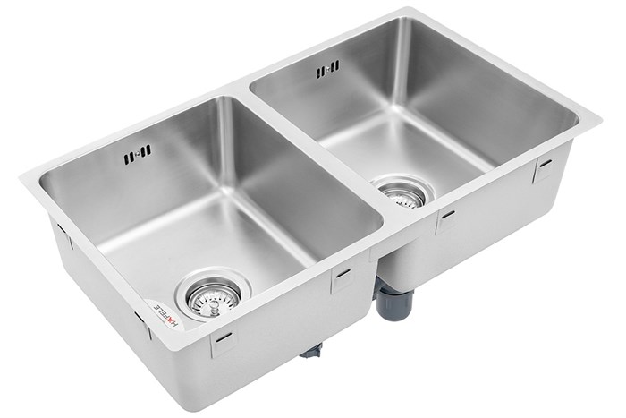 Chậu rửa chén 2 ngăn inox Hafele HS19-SSN2S90S (567.23.020) Màu Inox