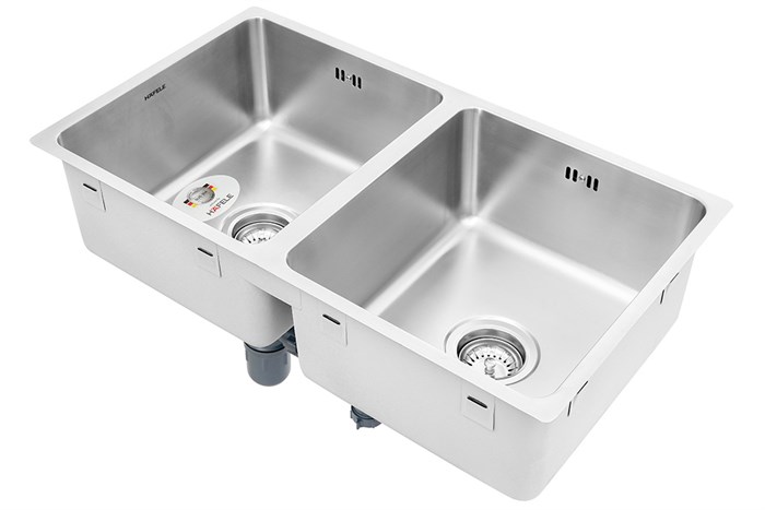 Chậu rửa chén 2 ngăn inox Hafele HS19-SSN2S90S (567.23.020) Màu Inox