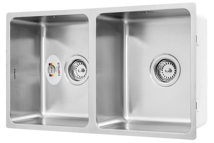 Chậu rửa chén 2 ngăn inox Hafele HS19-SSN2S90S (567.23.020) Màu Inox