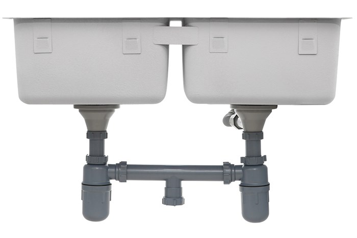 Chậu rửa chén 2 ngăn inox Hafele HS19-SSN2S90S (567.23.020) Màu Inox