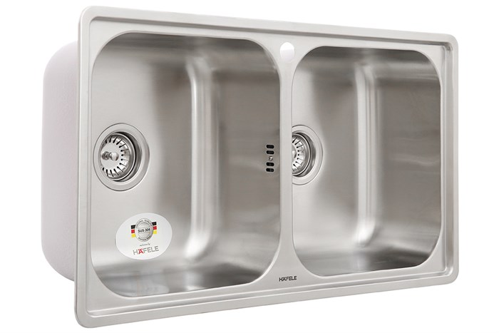 Chậu rửa chén 2 ngăn inox Hafele HS20-SSN2R90M (567.20.493) Màu Inox