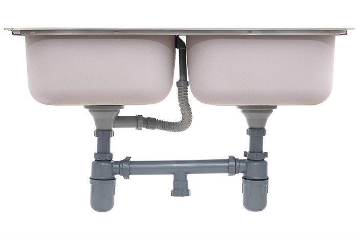 Chậu rửa chén 2 ngăn inox Hafele HS20-SSN2R90M (567.20.493) Màu Inox