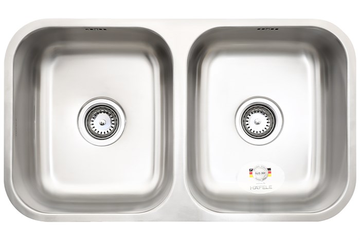Chậu rửa chén 2 ngăn inox Hafele HS20-SSN2R90S (567.20.506) Màu Inox
