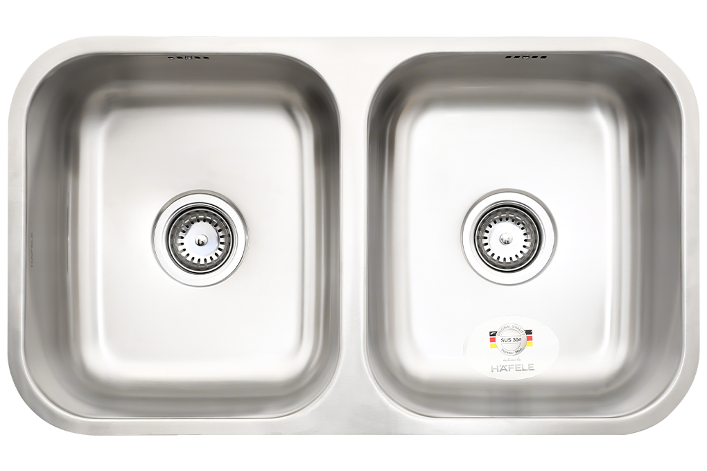 Chậu rửa chén 2 ngăn inox Hafele HS20-SSN2R90S (567.20.506) Màu Inox