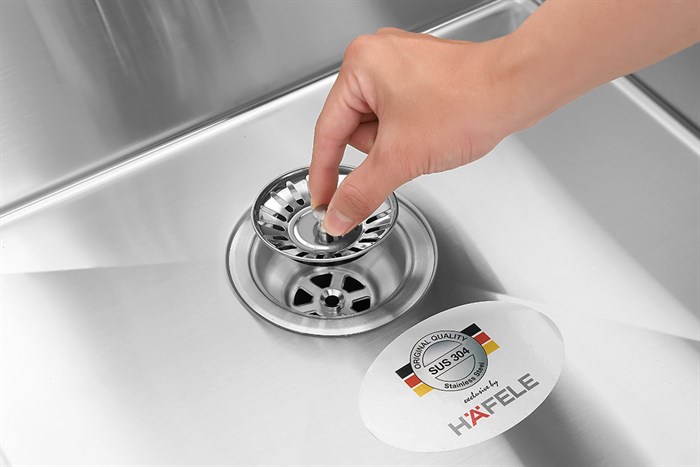 Chậu rửa chén 2 ngăn inox Hafele HS21-SSN2S90 (567.94.030) Màu Inox