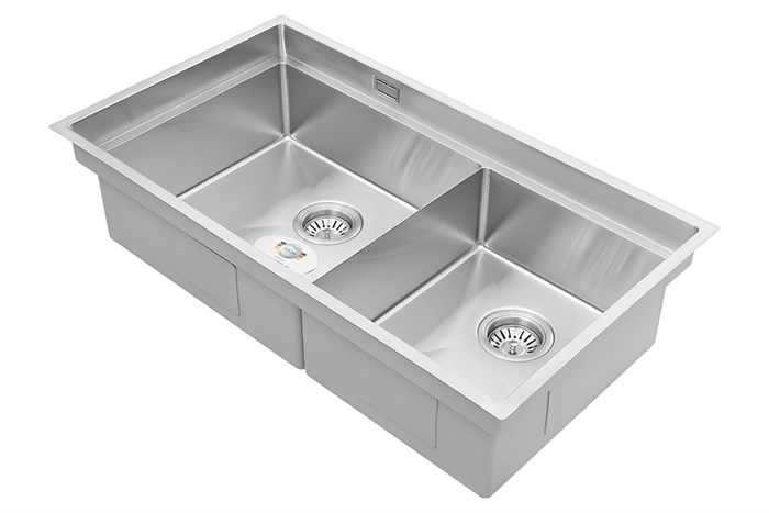 Chậu rửa chén 2 ngăn inox Hafele HS21-SSN2S90 (567.94.030) Màu Inox