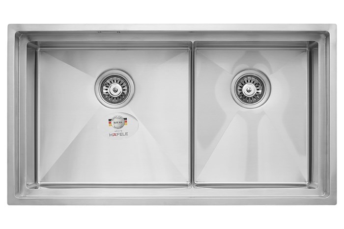 Chậu rửa chén 2 ngăn inox Hafele HS21-SSN2S90 (567.94.030) Màu Inox