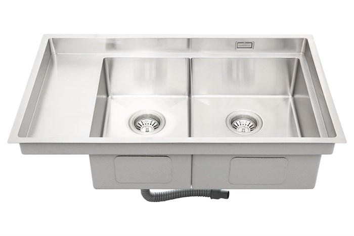 Chậu rửa chén 2 ngăn 1 cánh inox Hafele HS21-SSD2S90M (567.94.040)
