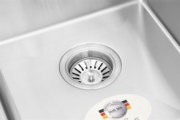 Chậu rửa chén 2 ngăn 1 cánh inox Hafele HS21-SSD2S90M (567.94.040) Màu Inox