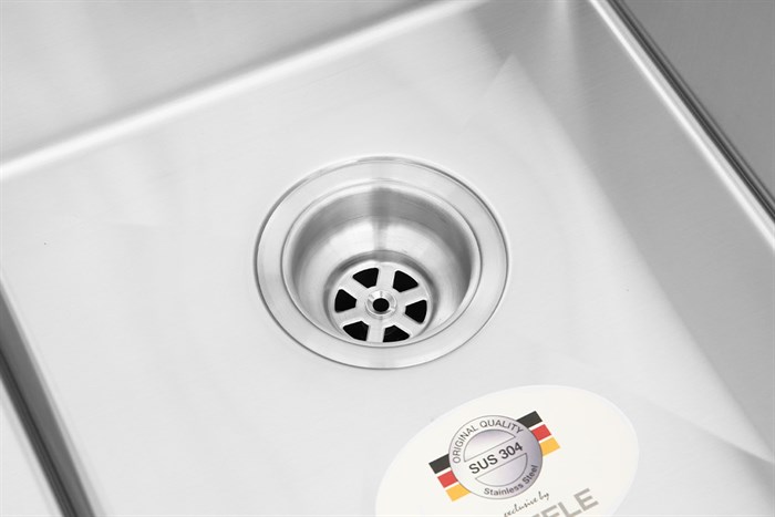 Chậu rửa chén 2 ngăn 1 cánh inox Hafele HS21-SSD2S90M (567.94.040) Màu Inox