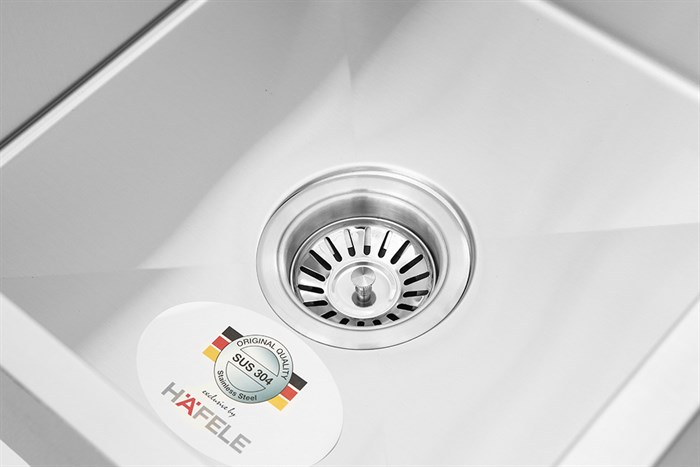 Chậu rửa chén 2 ngăn 1 cánh inox Hafele HS21-SSD2S90L (567.94.050) Màu Inox